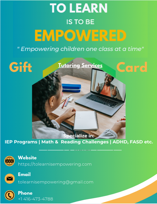 To Learn is Empowering Gift Card